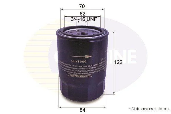 Comline Фільтр оливи (аналог WL7426) COMLINE CHY11002 (фото 1)