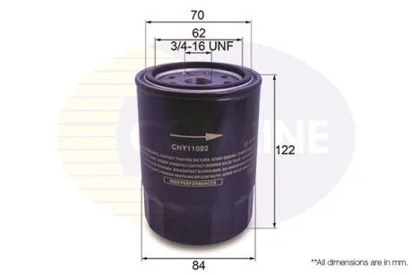 Comline Фільтр оливи (аналог WL7426) COMLINE CHY11002