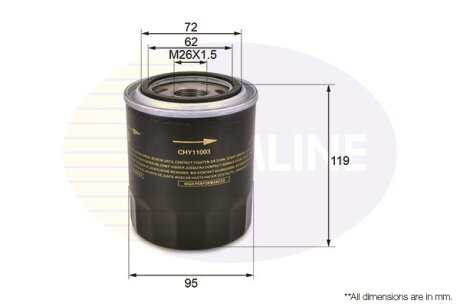 - Фільтр оливи (аналогWL7409/OC540) COMLINE CHY11003