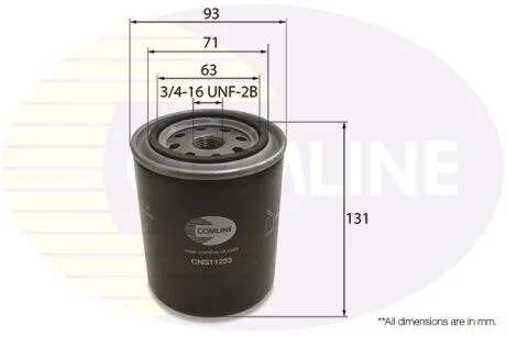 Comline - Фільтр оливи (аналог WL7118) COMLINE CNS11223