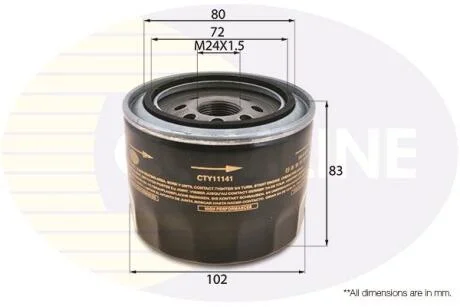 Comline Фільтр оливи (аналог WL7174) COMLINE CTY11141