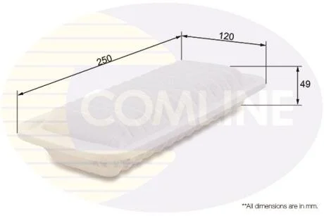 Comline Фільтр повітря (аналог WA6665) COMLINE CTY12035