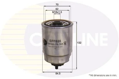 Comline Фільтр палива (аналог WF8049) COMLINE EFF020