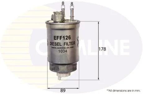 Comline Фільтр палива (аналог WF8262) COMLINE EFF126