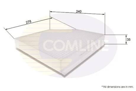 Comline - Фільтр салону (аналогWP9328/LAK386) COMLINE EKF106