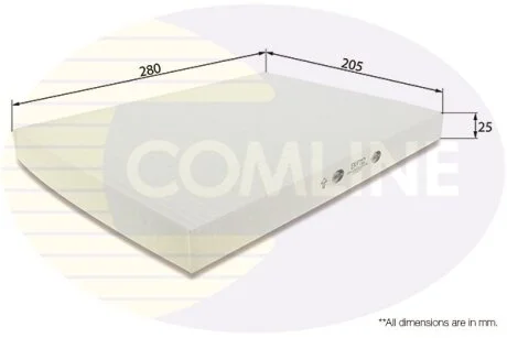 - Фільтр салону (аналогWP6810/LA31) COMLINE EKF112