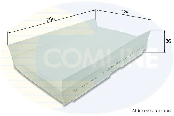 Comline - Фільтр салону (аналогWP9112/LA138) COMLINE EKF117 (фото 1)