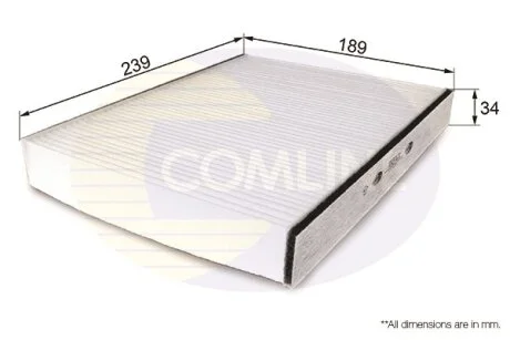 Comline - Фільтр салону (аналогWP9110/LA169) COMLINE EKF121