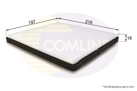 Comline - Фільтр салону (аналогWP9192/LA109) COMLINE EKF126