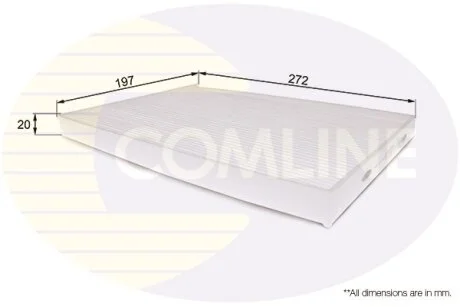Comline - Фільтр салону (аналогWP9370/LA408) COMLINE EKF190