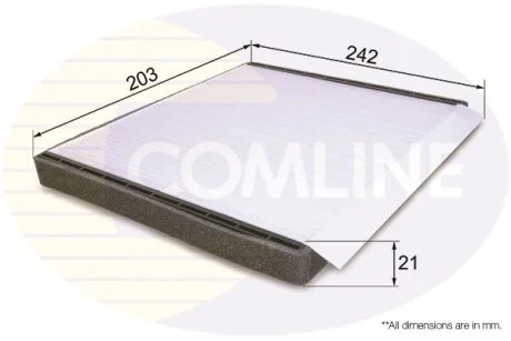 Comline - Фільтр салону (аналогWP2046/LA447) COMLINE EKF203