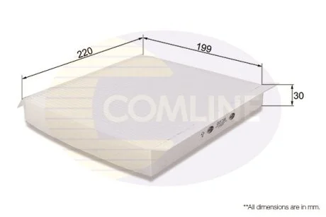 Comline - Фільтр салону (аналогWP9104/LA119) COMLINE EKF206