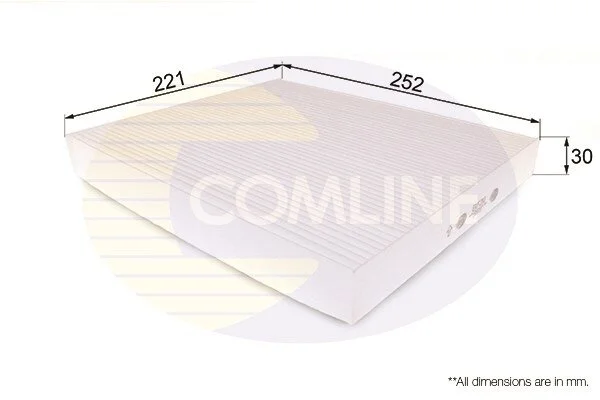 Comline - Фільтр салону (аналогWP9298/LA343) COMLINE EKF210 (фото 1)