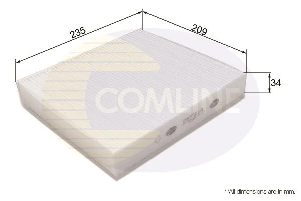 Comline - Фільтр салону (аналогWP9230/LAK293) COMLINE EKF214 (фото 1)