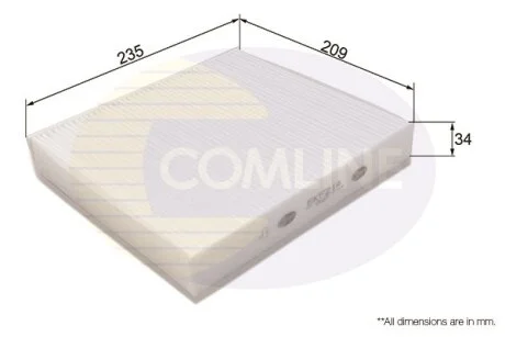 Comline - Фільтр салону (аналогWP9230/LAK293) COMLINE EKF214