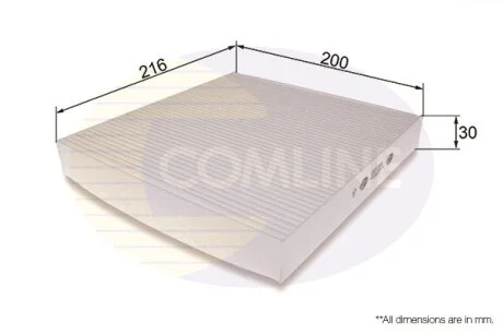 Comline - Фільтр салону (аналогWP9322/LA424) COMLINE EKF264
