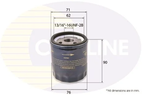 Comline - Фільтр оливи (аналогWL7142/OC237/1) COMLINE EOF003