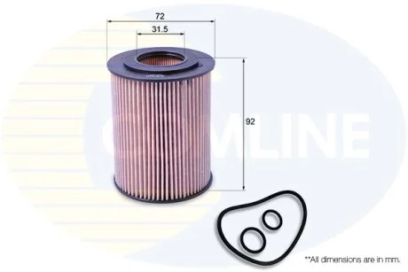 Comline - Фільтр оливи (аналогWL7294/OX163/4D) COMLINE EOF010