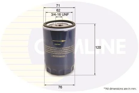 Comline Фільтр оливи COMLINE EOF062