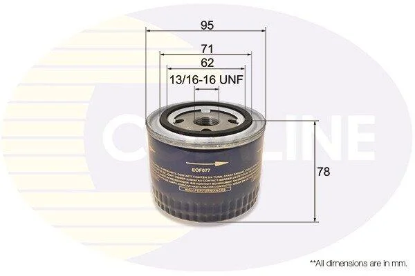 Comline Фільтр оливи COMLINE EOF077 (фото 1)