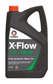 Мастильні матеріали та рідини COMMA XFLOWG5W40SYNT5L
