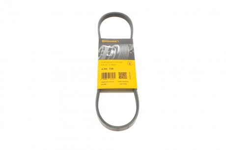 Ремінь генератора поліклиновий CONTINENTAL CONTITECH 4PK725