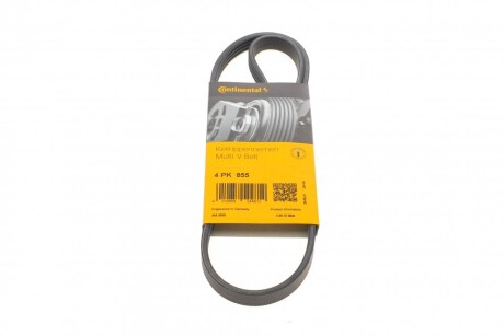 Ремінь генератора поліклиновий CONTINENTAL CONTITECH 4PK855