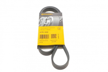 Ремінь генератора поліклиновий CONTINENTAL CONTITECH 5PK1030