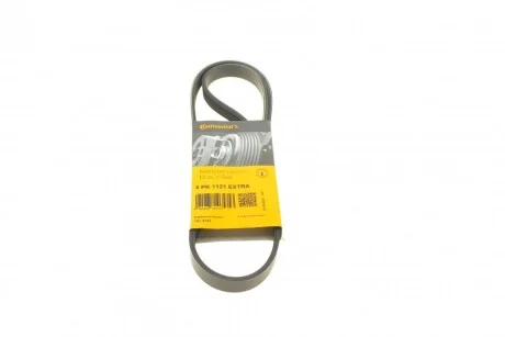 Ремінь генератора поліклиновий CONTINENTAL CONTITECH 5PK1121 EXTRA