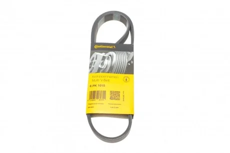 Ремінь генератора поліклиновий CONTINENTAL CONTITECH 6PK1015