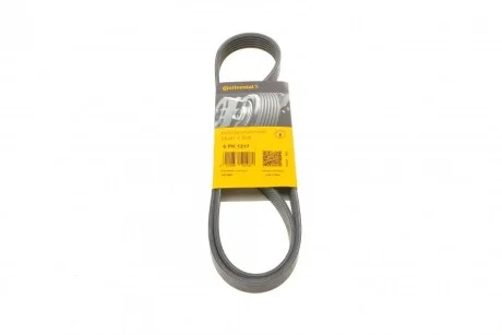 Ремінь генератора поліклиновий CONTINENTAL CONTITECH 6PK1217