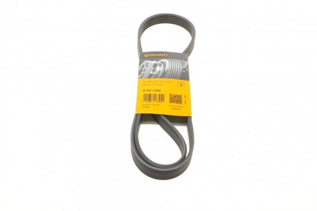 Ремінь генератора поліклиновий CONTINENTAL CONTITECH 6PK1240