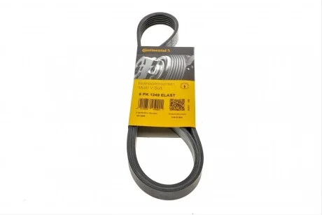 Ремінь генератора поліклиновий CONTINENTAL CONTITECH 6PK1249 ELAST