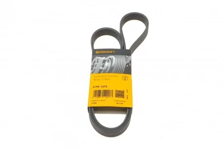 Ремінь генератора поліклиновий CONTINENTAL CONTITECH 6PK1270