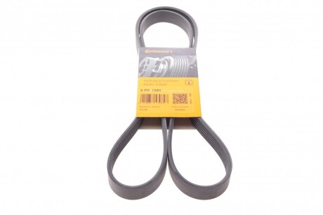 Ремінь генератора поліклиновий CONTINENTAL CONTITECH 6PK1580