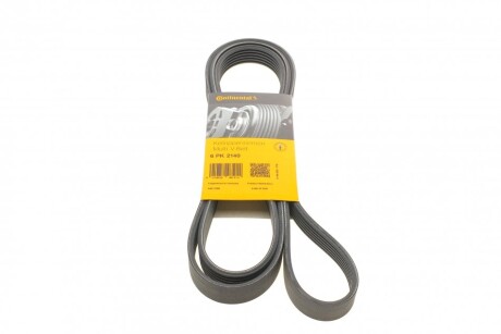 Ремінь генератора поліклиновий CONTINENTAL CONTITECH 6PK2140