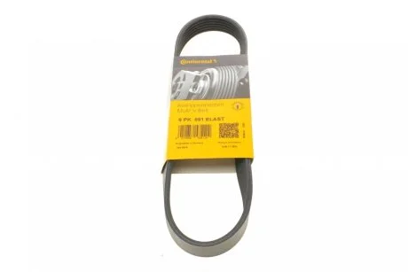 Ремінь генератора поліклиновий CONTINENTAL CONTITECH 6PK691 ELAST
