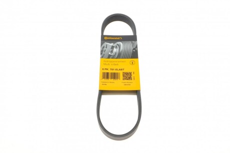 Ремінь генератора поліклиновий CONTINENTAL CONTITECH 6PK701 ELAST