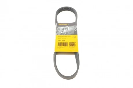 Ремінь генератора поліклиновий CONTINENTAL CONTITECH 6PK745