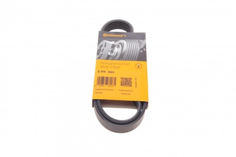 Ремінь генератора поліклиновий CONTINENTAL CONTITECH 6PK844