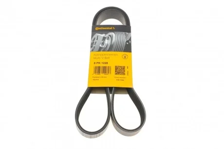 Ремінь генератора поліклиновий CONTINENTAL CONTITECH 8PK1226