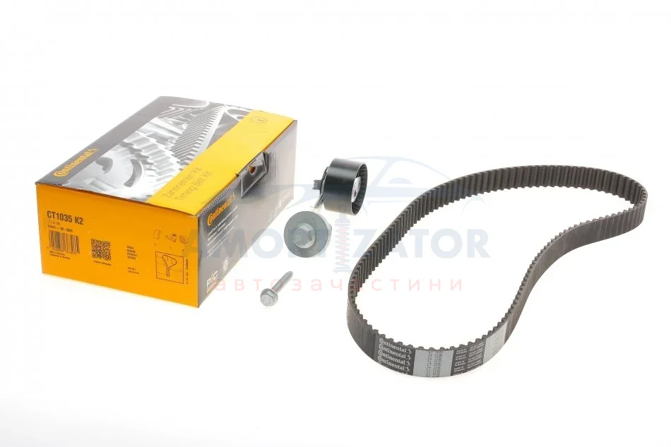 Комплект пасу ГРМ Renault Clio/Kangoo/Megane/Dacia CONTITECH CT1035K2 (фото 1)
