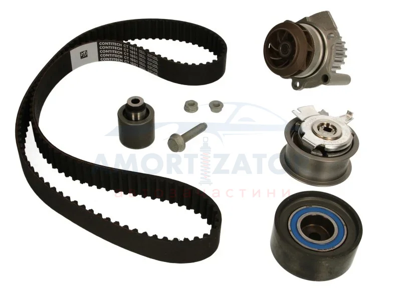 Комплект ременя ГРМ з помпою води CONTINENTAL CONTITECH CT1051WP1 (фото 1)