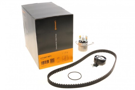 Комплект ГРМ, пас+ролик+помпа CONTITECH CT1067WP1