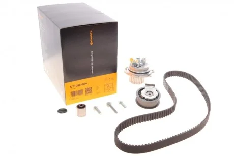 Комплект ГРМ, пас+ролик+помпа CONTITECH CT1088WP4