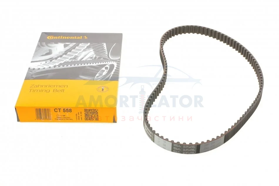 Пас ГРМ Opel Ascona C/Kadett E/Vectra A 1.4/1.6 86 CONTITECH CT558 (фото 1)