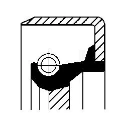 Сальник колінвалу CORTECO 12011279B (фото 1)