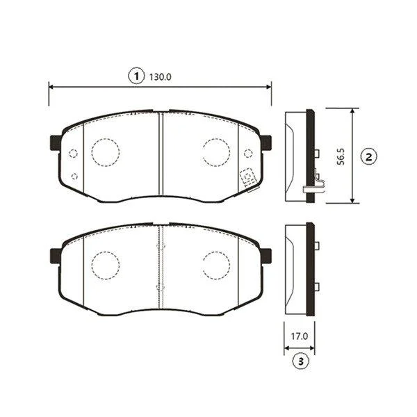 Комплект гальмівних накладок, дискове гальмо CTR GK0495 (фото 1)