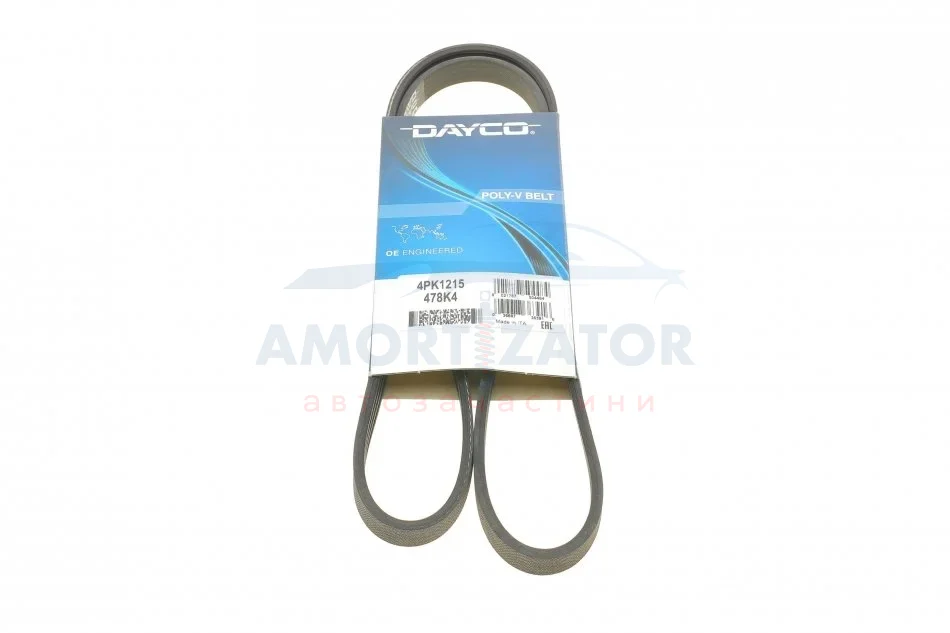 Ремінь генератора поліклиновий DAYCO 4PK1215 (фото 1)