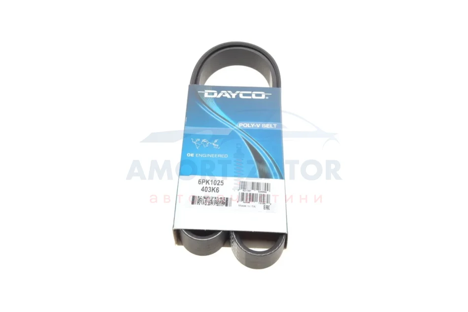 Ремінь генератора поліклиновий DAYCO 6PK1025 (фото 1)